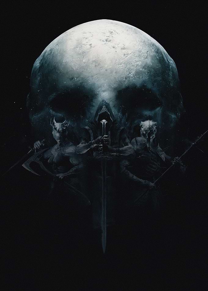 Dark Fantasy Skull Warriors