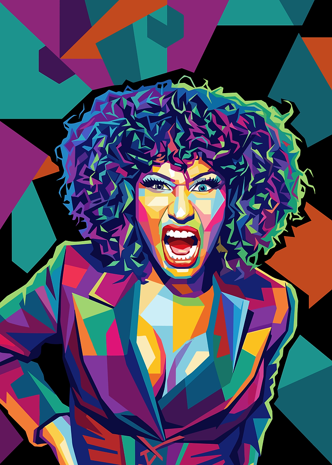 Nicki Minaj Pop Art Portrait