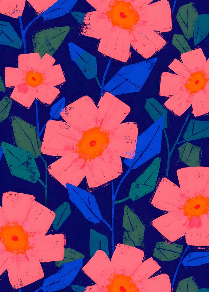 Vibrant Floral Pattern