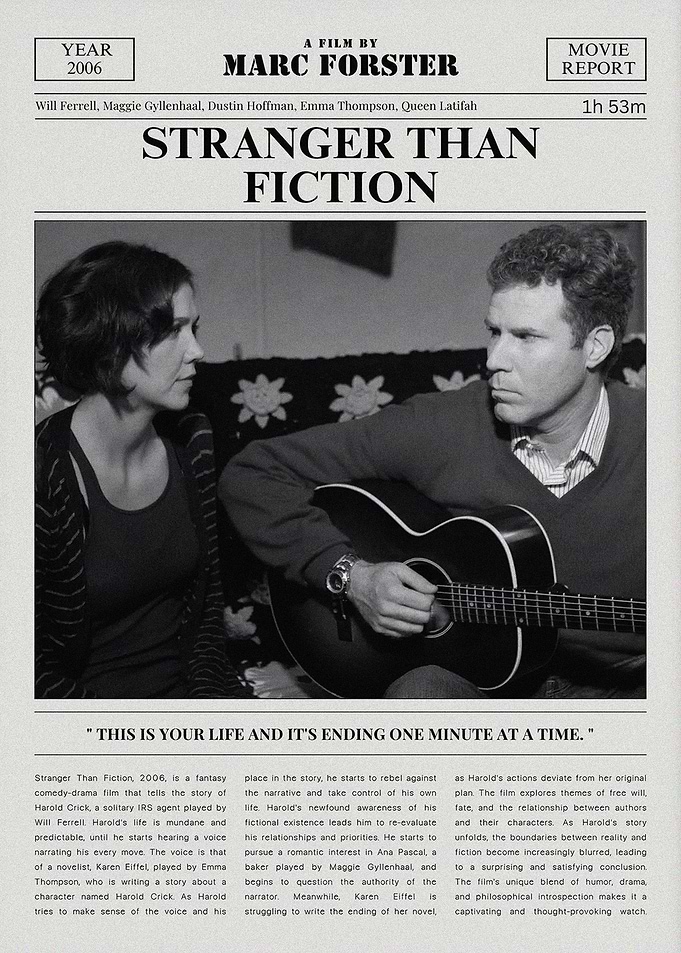 Stranger Than Fiction Movie Poster