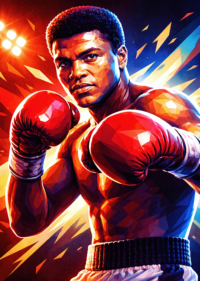 Muhammad Ali Boxing Portrait