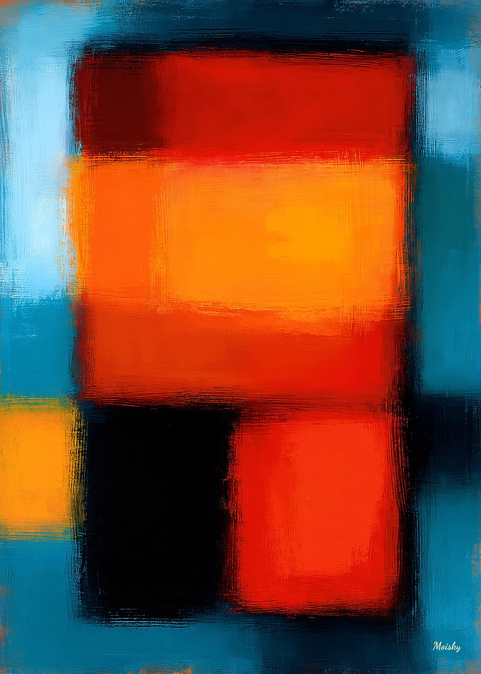 Abstract Geometric Color Blocks