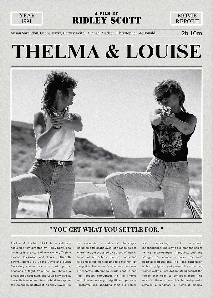 Thelma & Louise Movie Poster