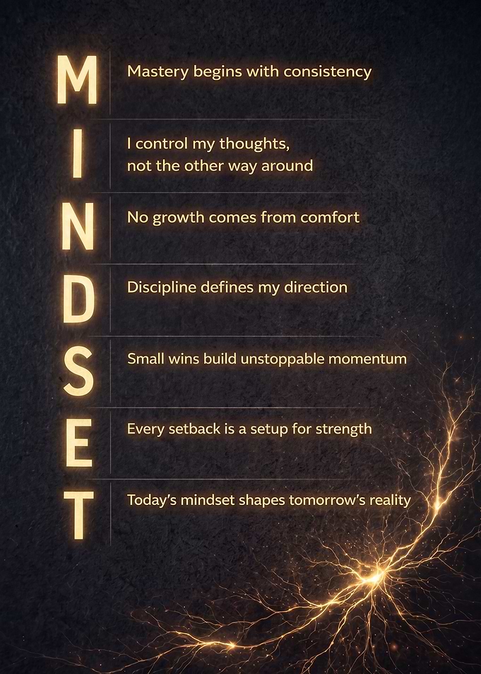 Mindset Motivational Poster