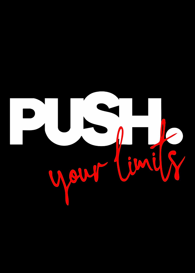 Push Your Limits Motivational Text
