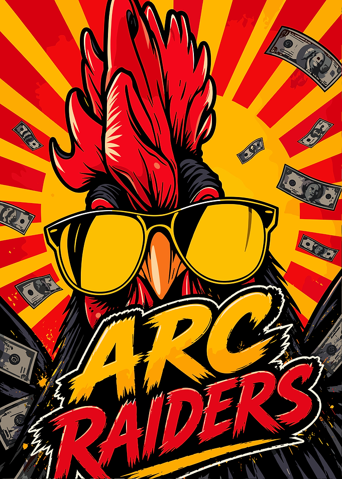 Rooster with Sunglasses and Money