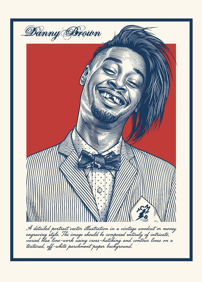 Danny Brown Vintage Portrait