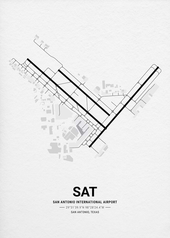 San Antonio International Airport Map