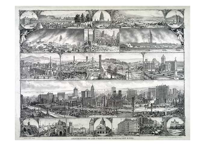 Destruction of San Francisco by Earthquake & Fire