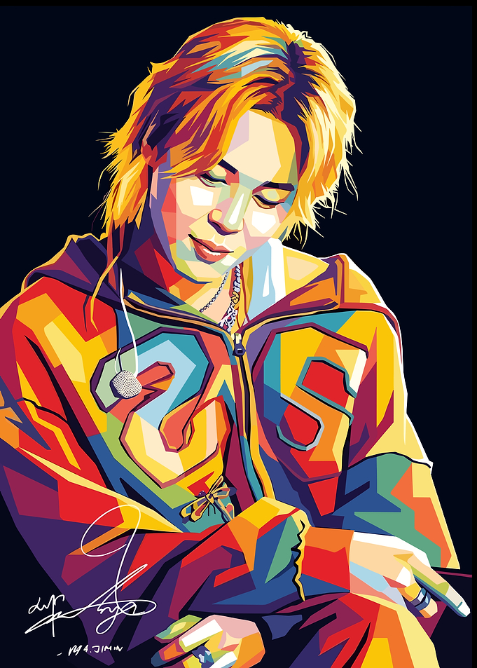 Jimin BTS Wpap art
