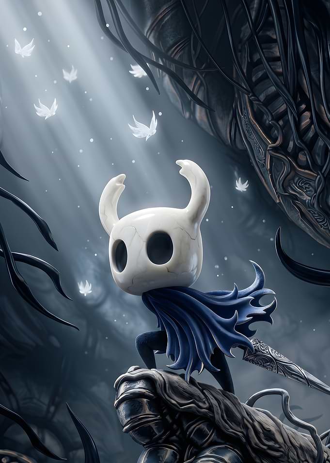 The Knight from Hollow Knight