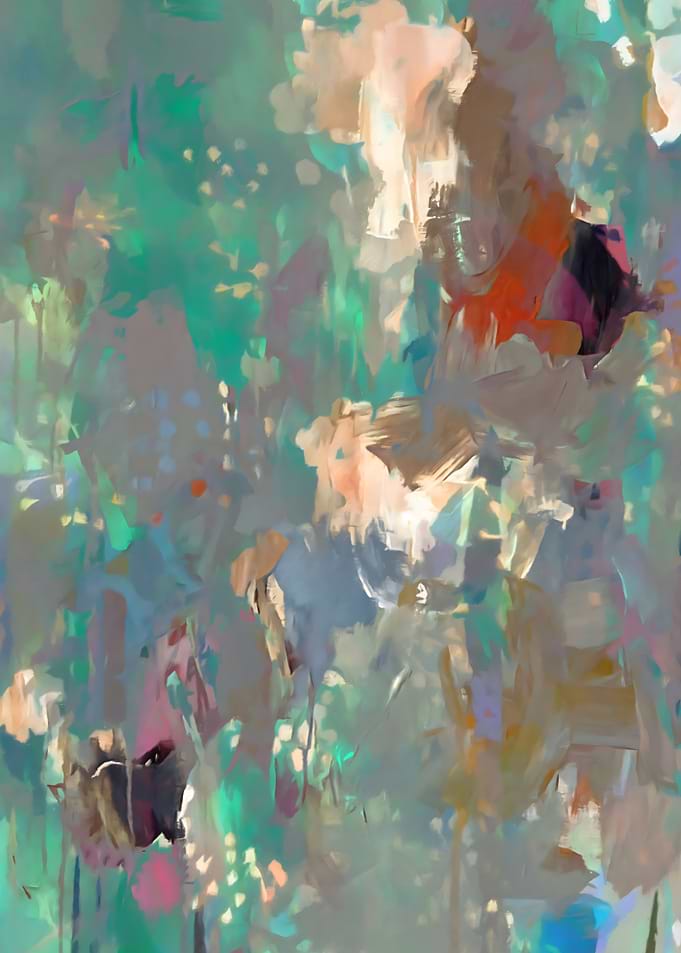 Emerald Mist Abstract