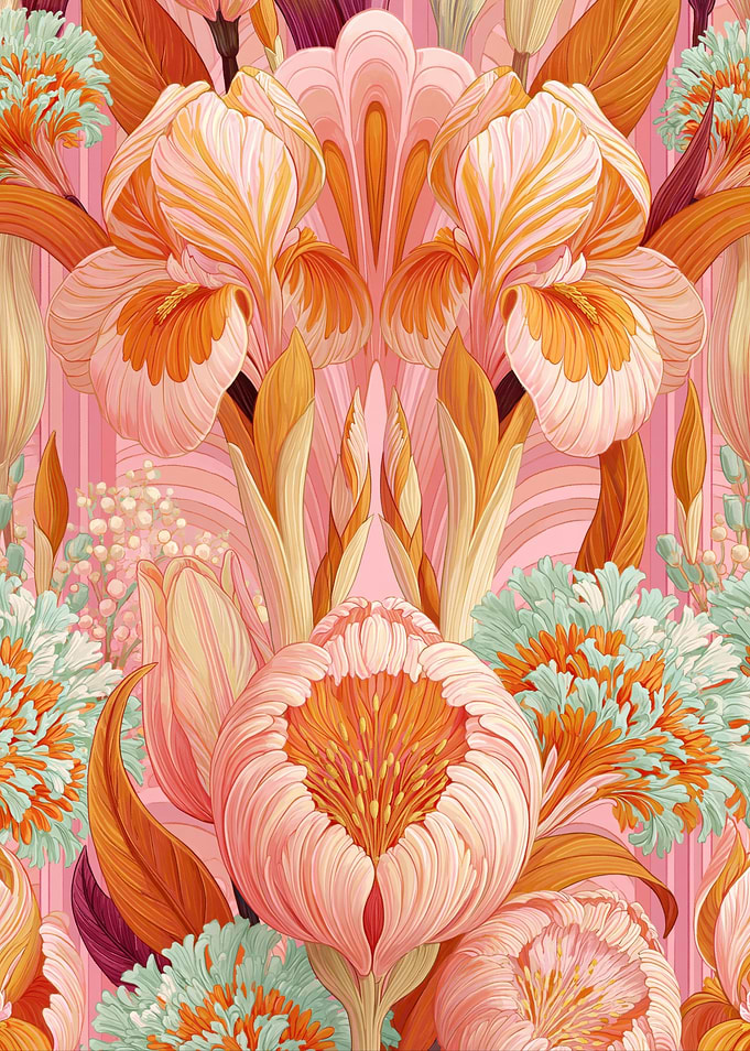 Art Nouveau Floral Pattern