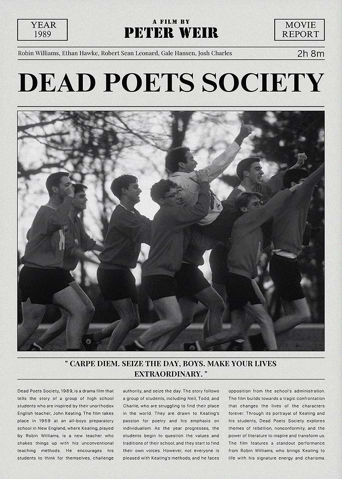 Dead Poets Society Movie Poster