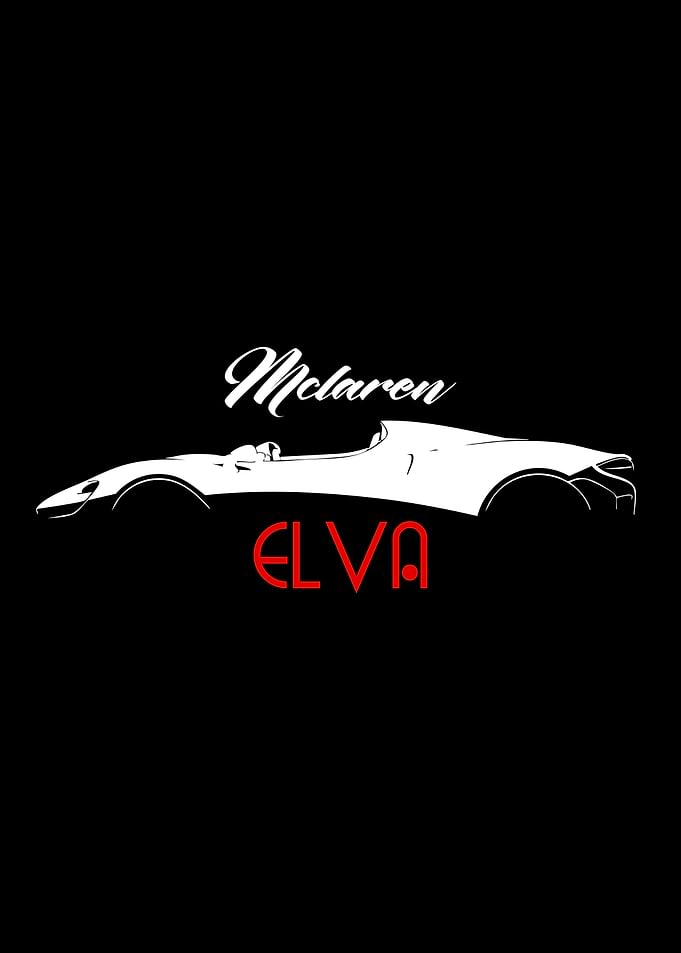 McLaren Elva Car Silhouette