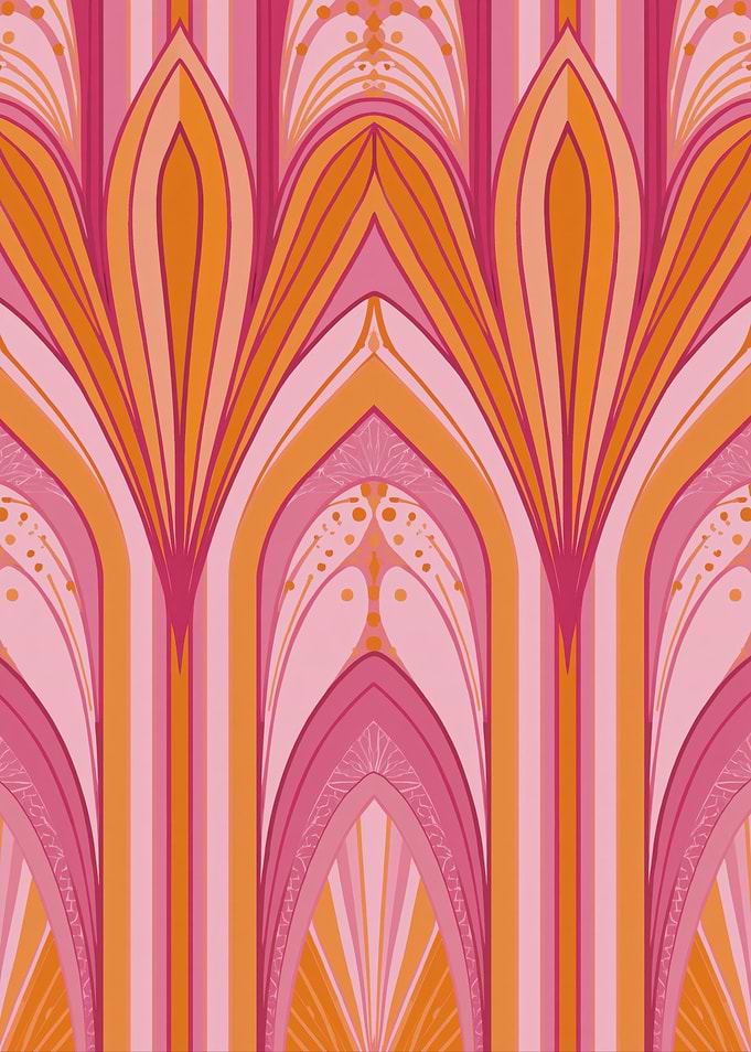 Art Deco Floral Pattern
