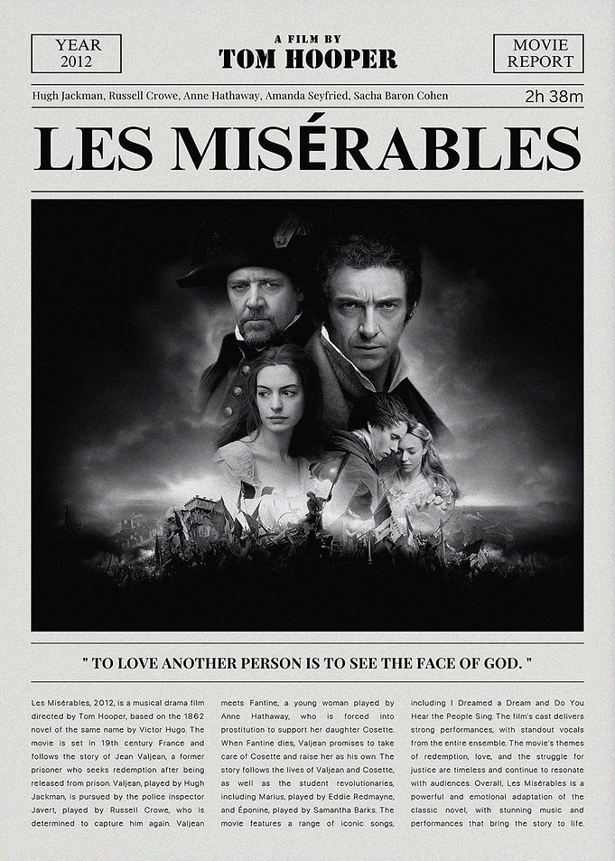 Les Misérables Movie Poster