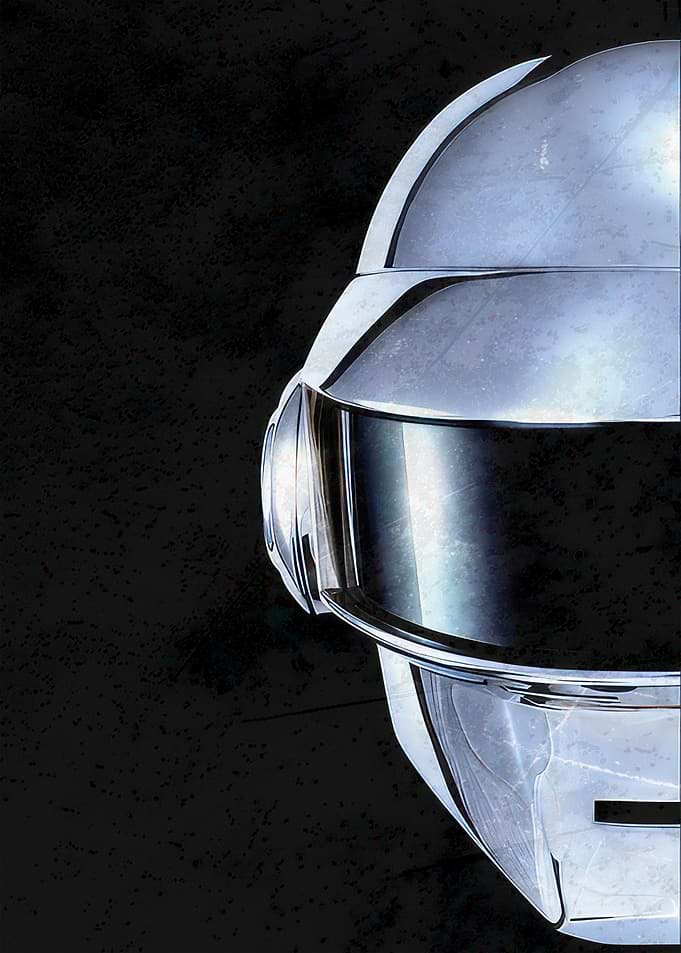 Daft Punk Helmet Close-up