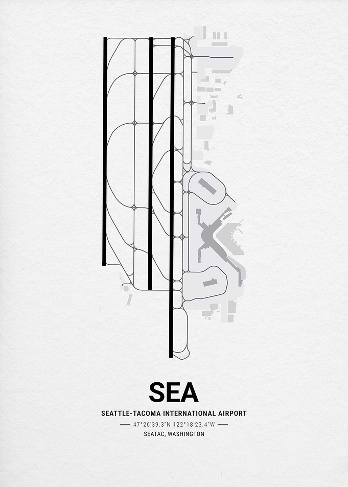Seattle-Tacoma International Airport Map