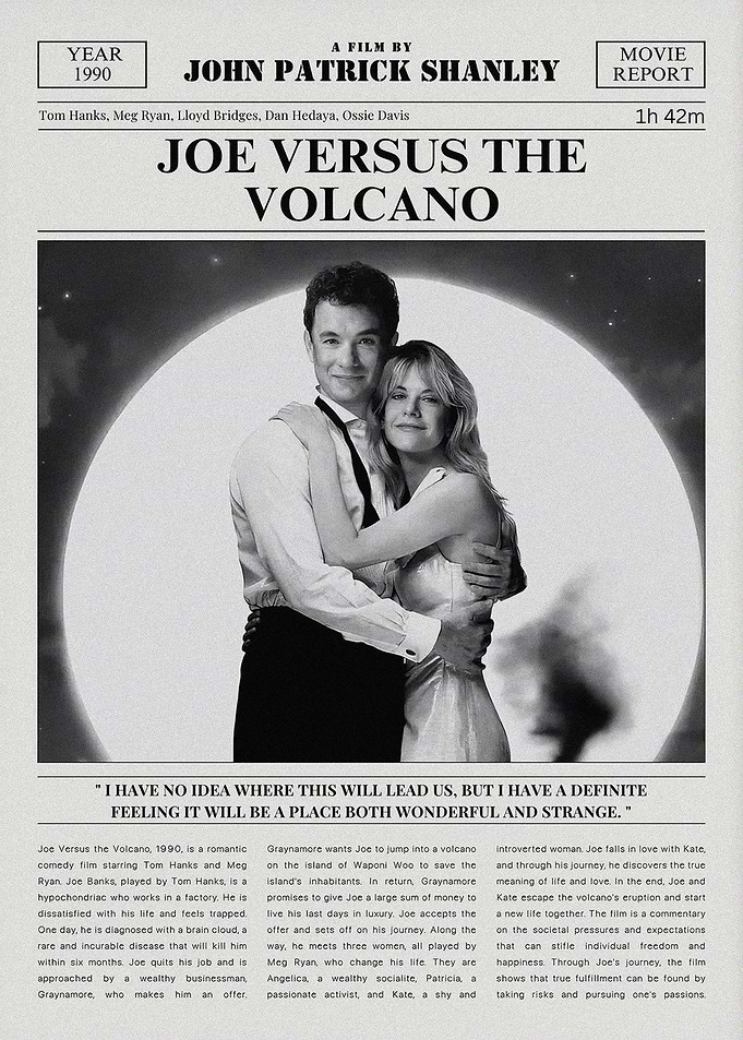 Joe Versus the Volcano Movie Poster