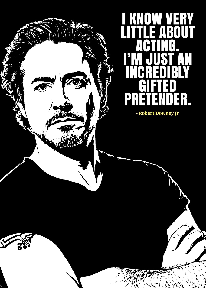 Robert Downey Jr. Quote Poster