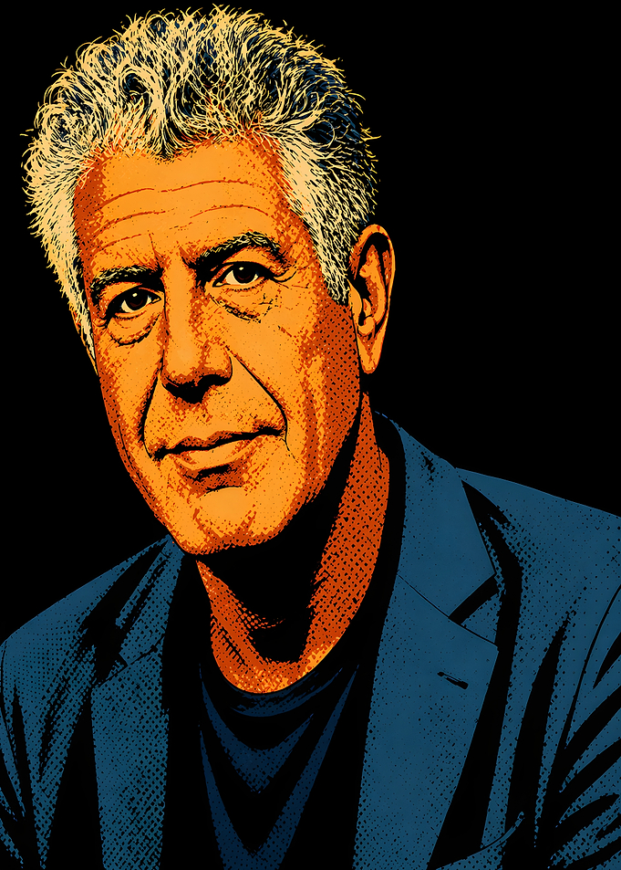 Portrait of Anthony Bourdain