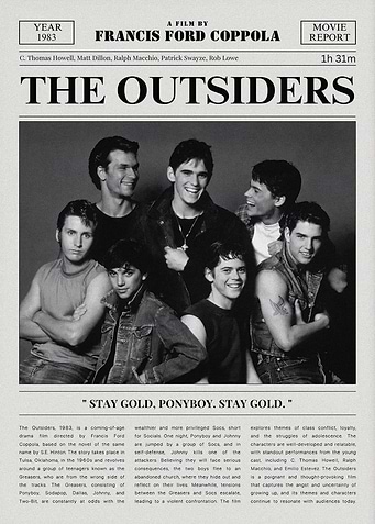 The Outsiders Movie Poster