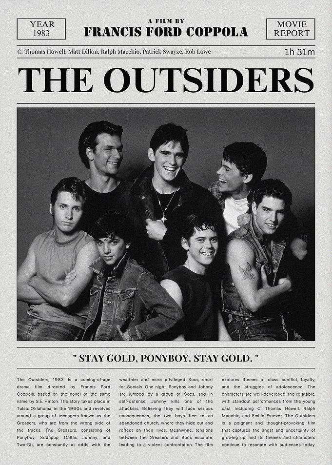 The Outsiders Movie Poster