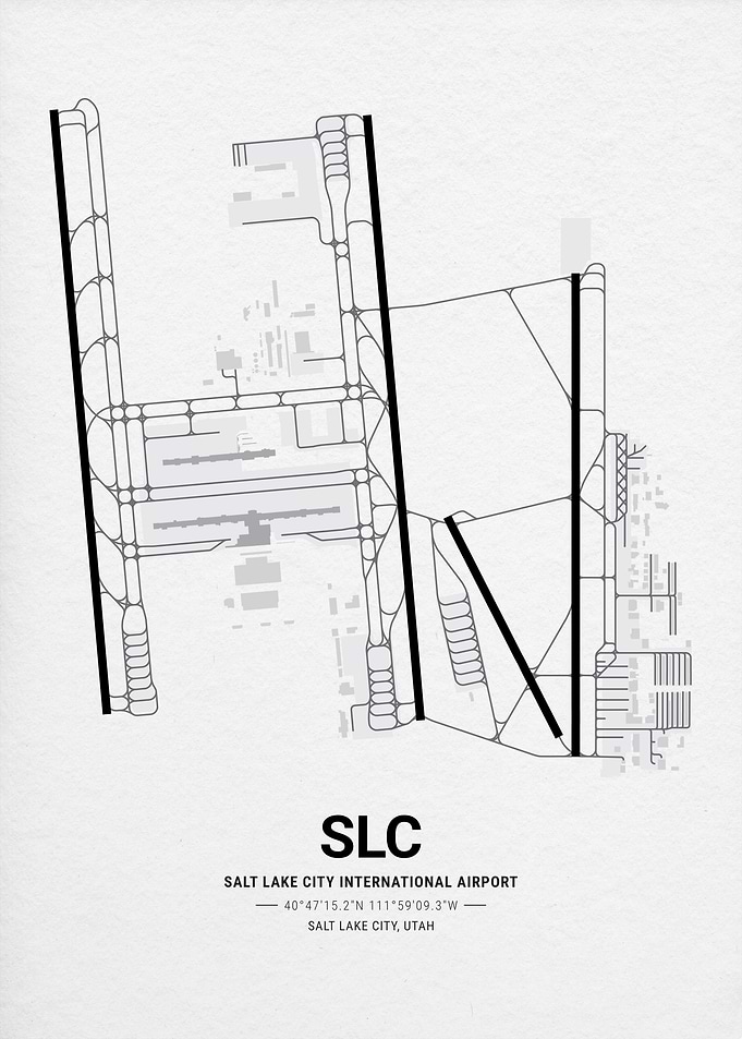 Salt Lake City International Airport Map