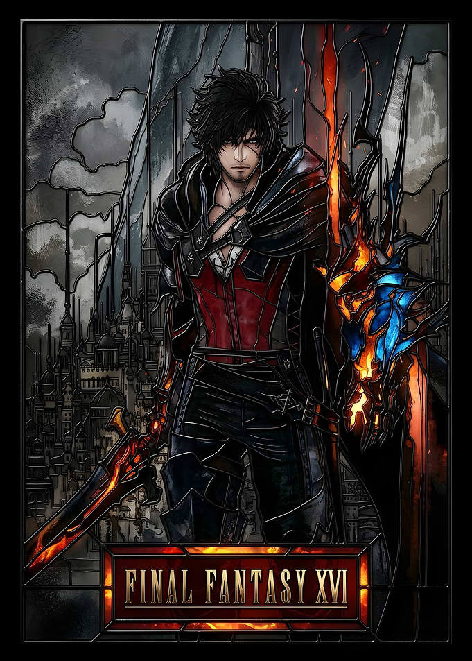 Final Fantasy XVI Stained Glass Art