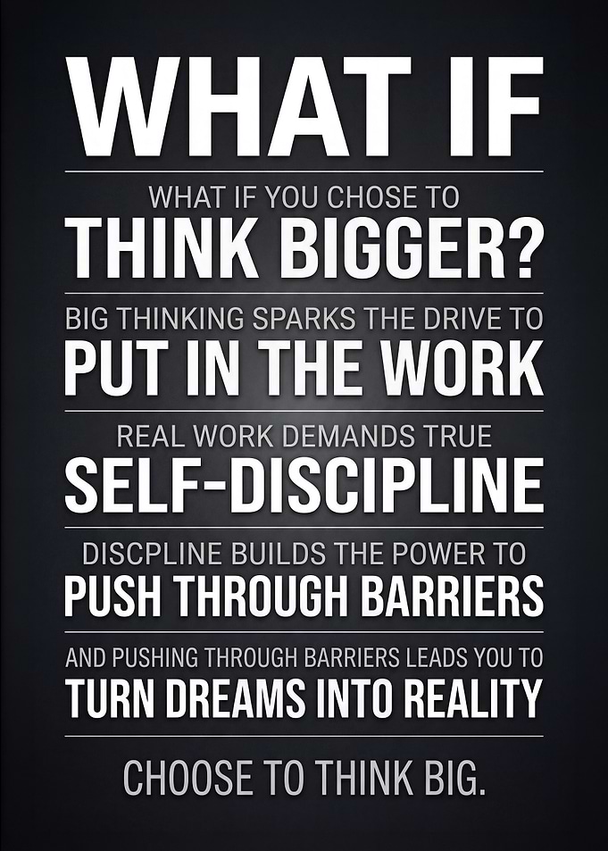 What If Inspirational Motivational Poster