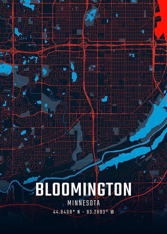 Bloomington Minnesota City Map