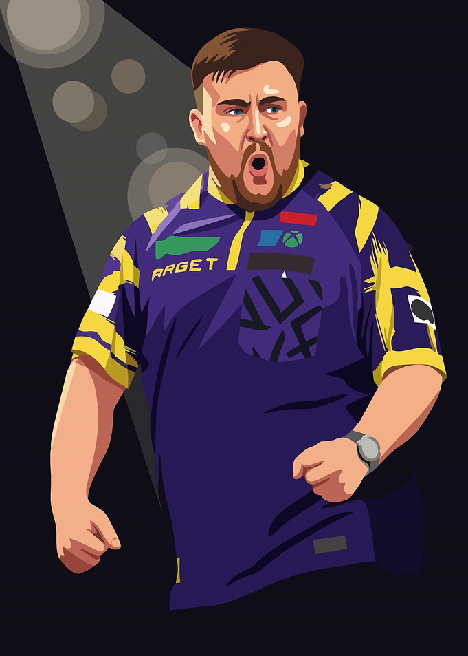 Darts Player in Action
