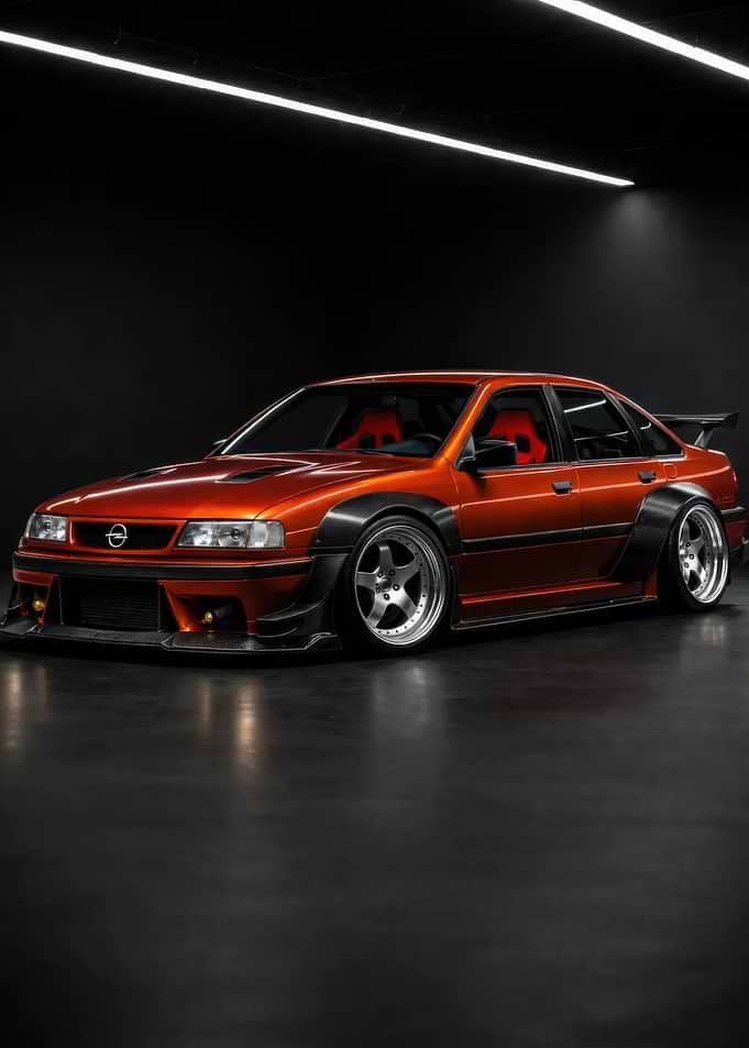 Custom Orange Opel Vectra Sedan