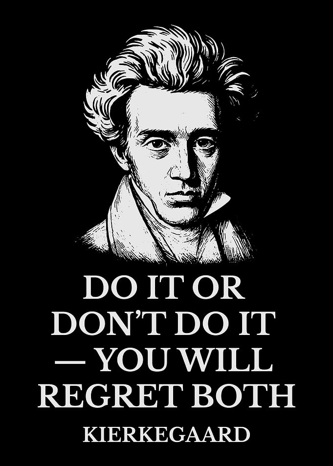 Kierkegaard quote about regret