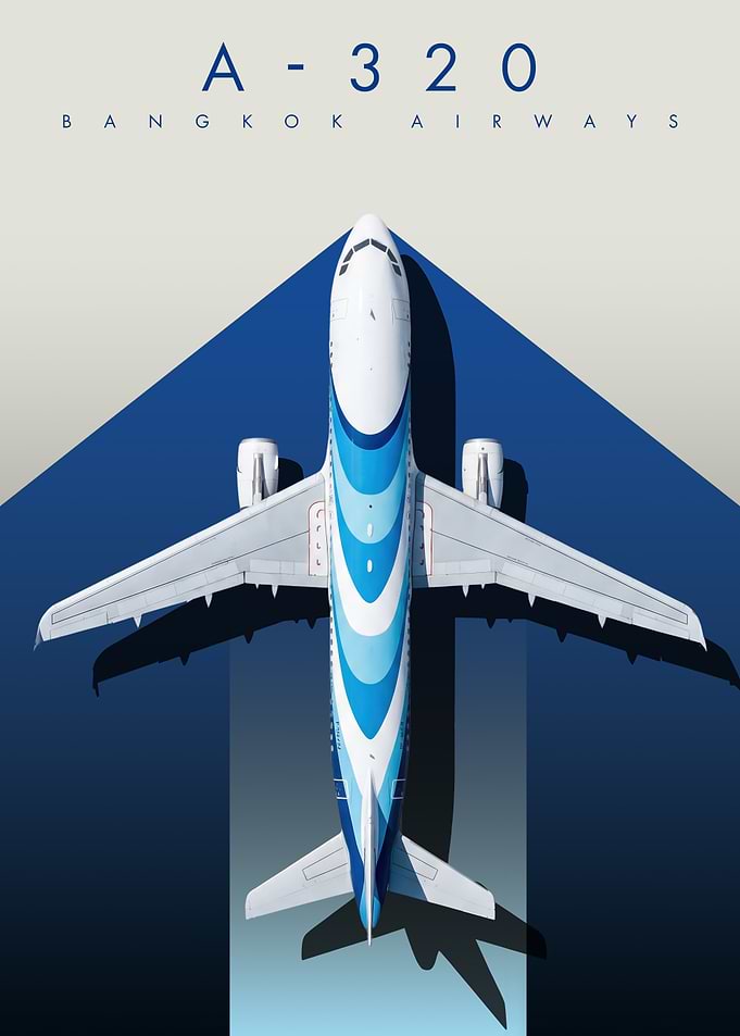 A-320 Bangkok Airways Blue Lotus