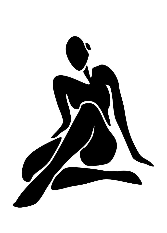Abstract Silhouette of a Woman