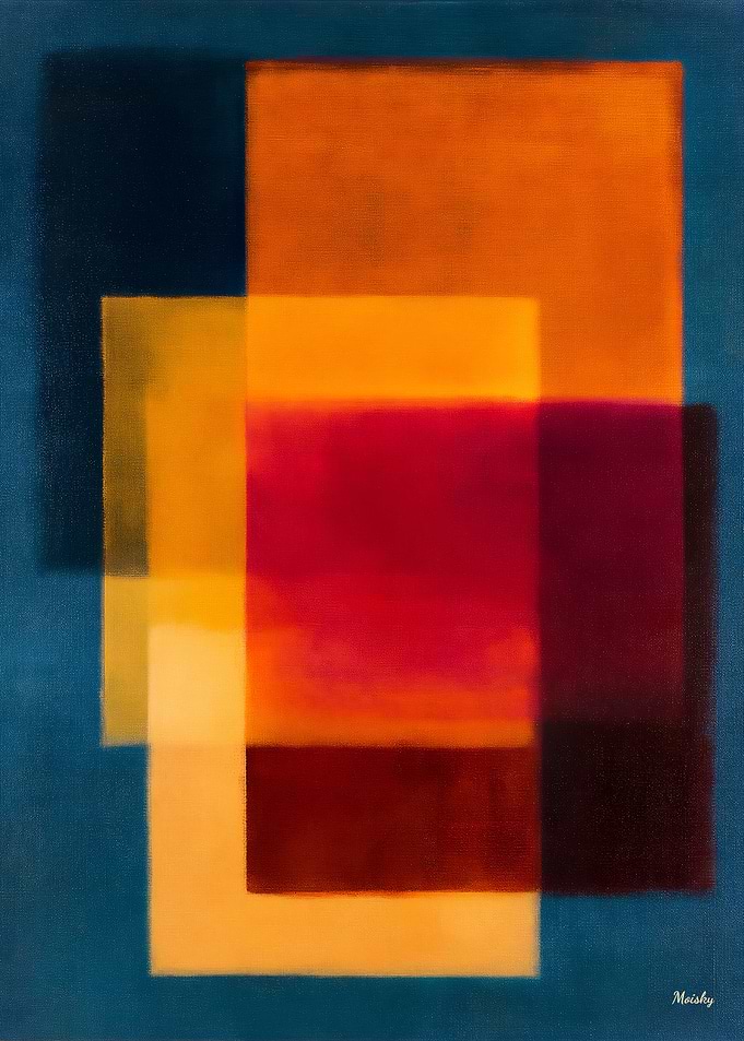 Radiant Threshold – Celestial Color Fields Abstract Wall Art