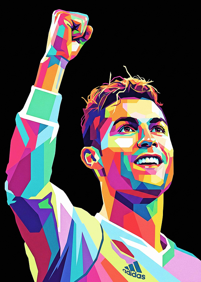 Cristiano Ronaldo Pop Art Portrait