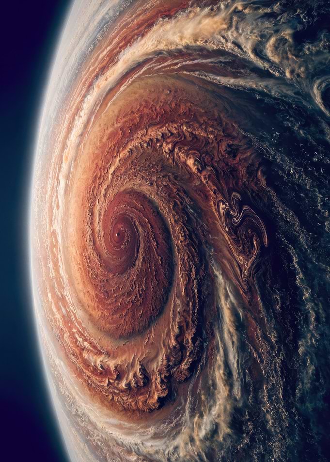 Jupiter's Great Red Spot In Space