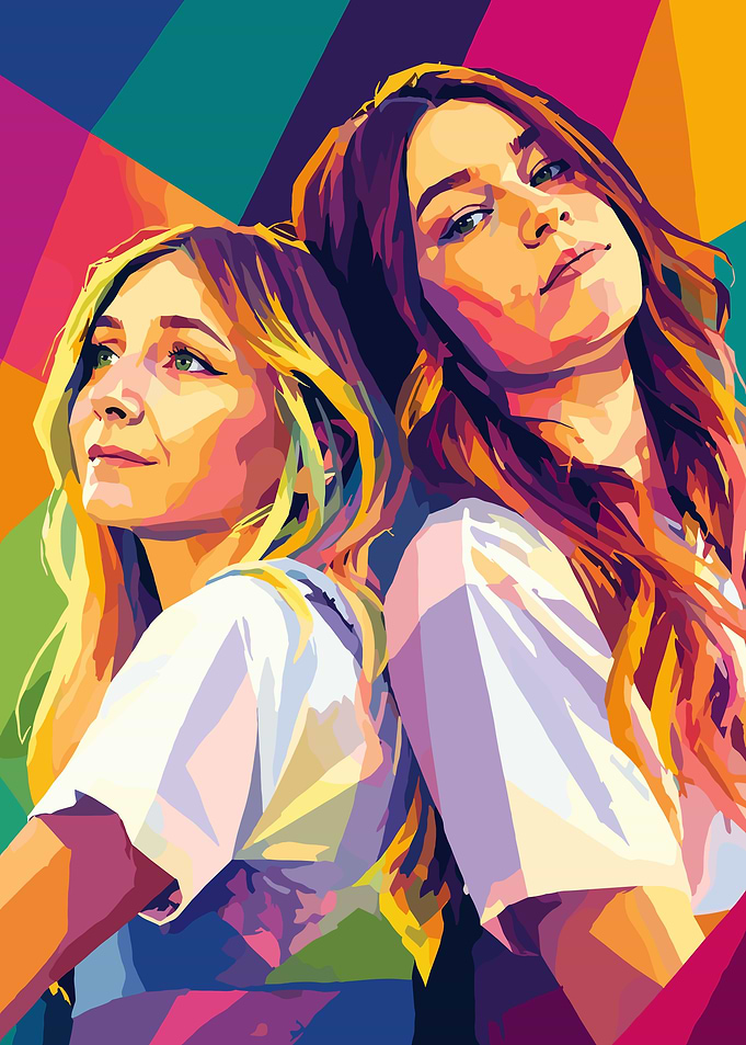 Wet Leg in Pop Art Style