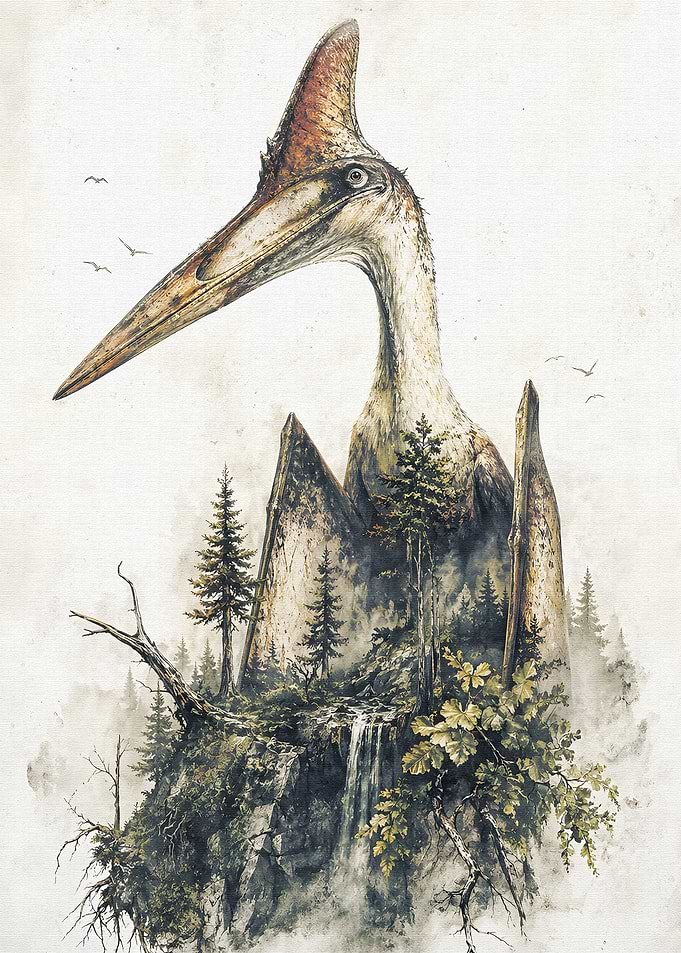 Pterodactyl Landscape Fusion