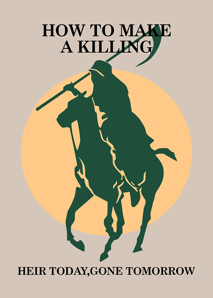 Grim Reaper on Horse with Scythe