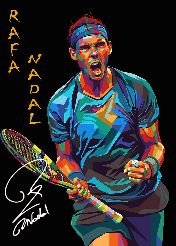 Rafa Nadal Pop Art