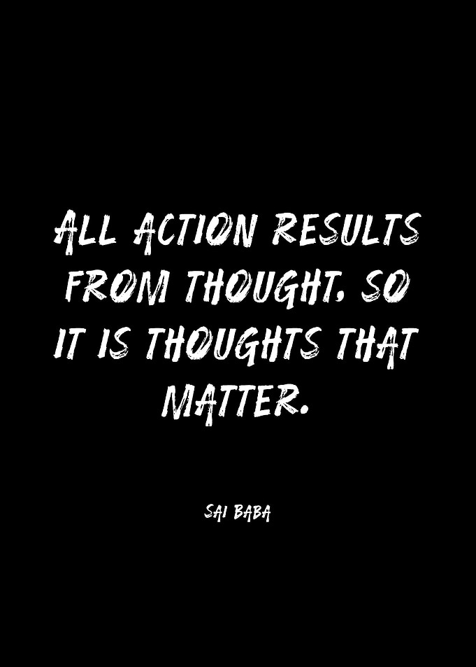 Sai Baba Quote on Thoughts