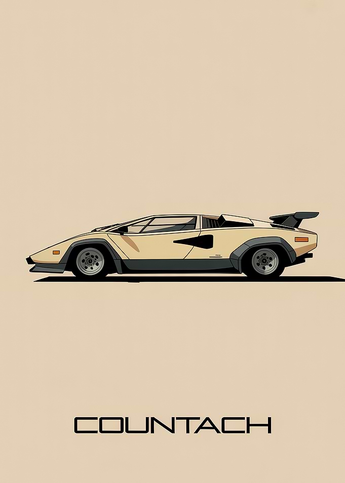 Vintage Countach Car