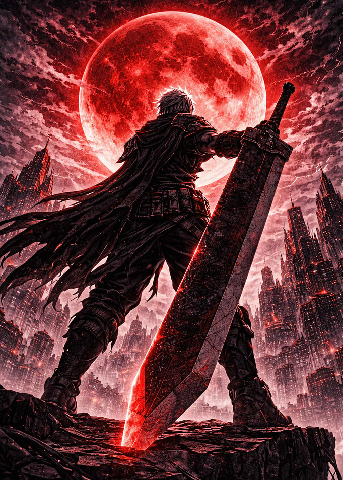Warrior Under a Blood Moon