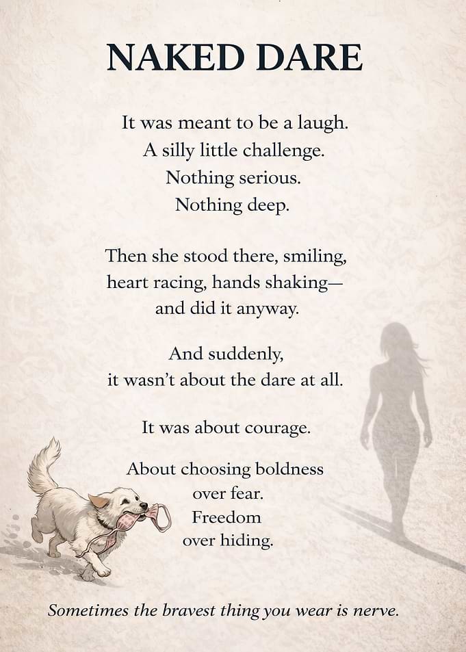 Naked Dare Poem with Illustrations