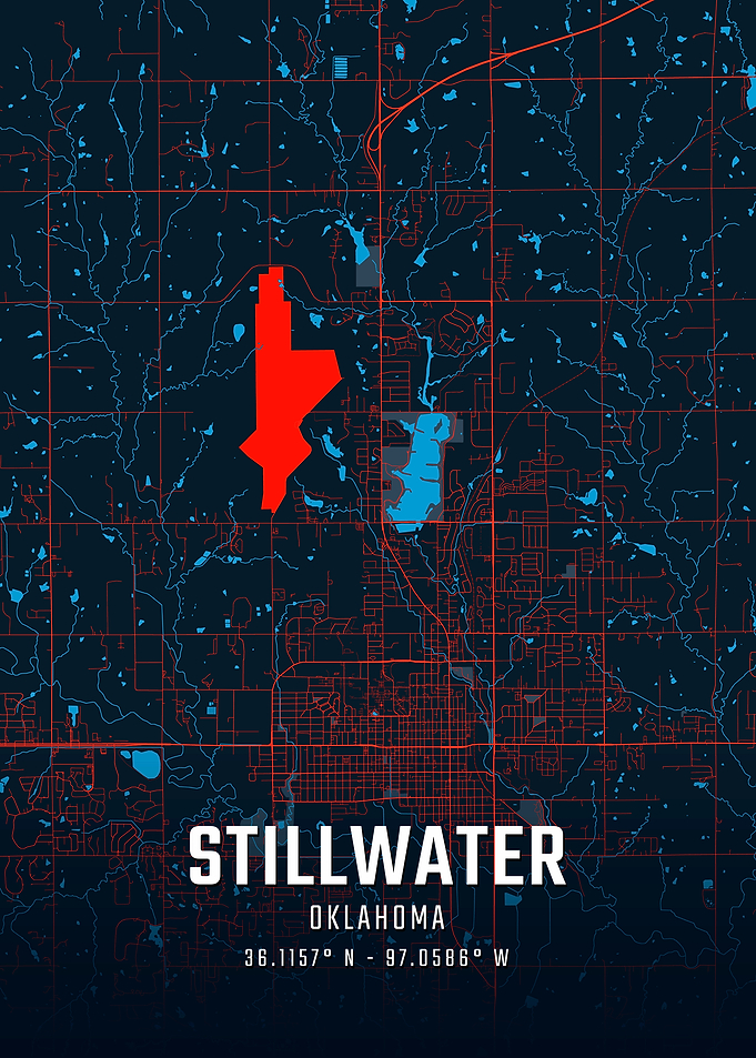 Stillwater Oklahoma City Map
