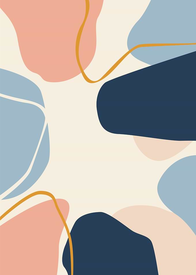 Abstract Shapes with Organic Lines
